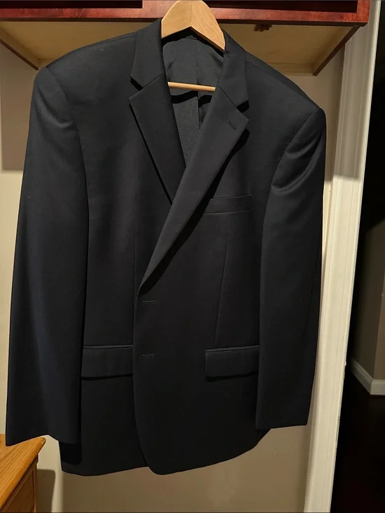 Ralph Lauren Navy Men's Single-Breasted Suit Jacket