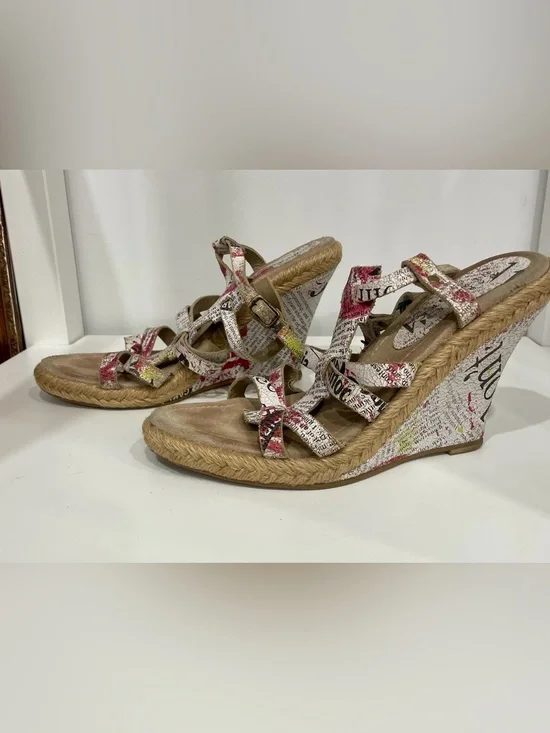 Vintage Barney's Espadrille Wedge, 9