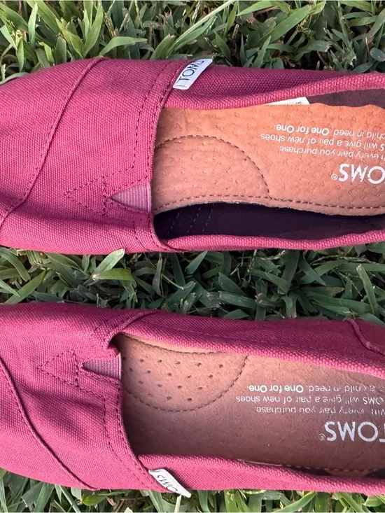 Toms Women’s Slip-On Espadrilles in Deep Raspberry
