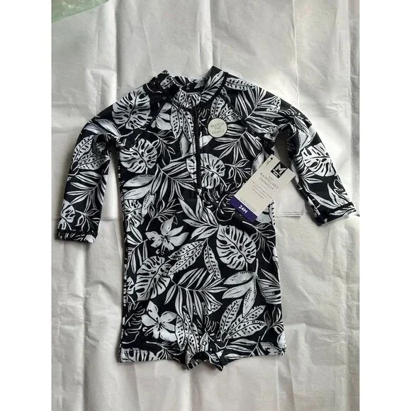 New! Baby Rashguard One-Piece Swimsuit