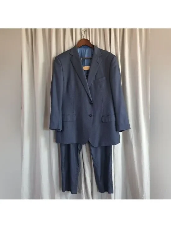 BluJacket Connor Suit Mens 44S/38S Jacket and Pants Navy Blue 2pc Set