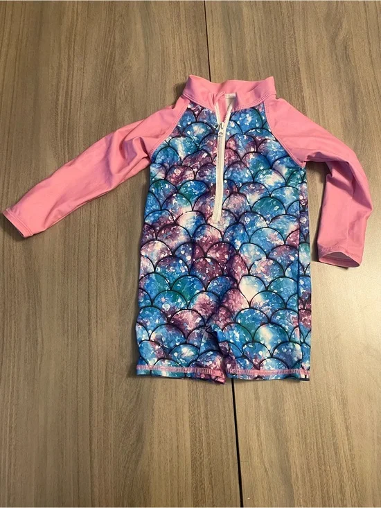 Cutest Mermaid Rash Guard Swimsuit – 24 Months