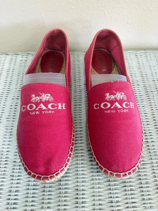 COACH Rhoda Canvas Espadrille Slip-On Shoes