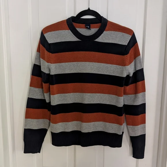 VTG GAP Mens/Unisex Striped Sweater XTRA SMALL Preppy Pullover‎ Wool Blend