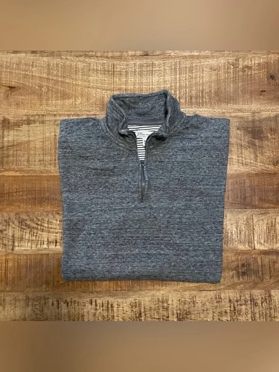 J. Crew Double Knit Half-Zip Pullover