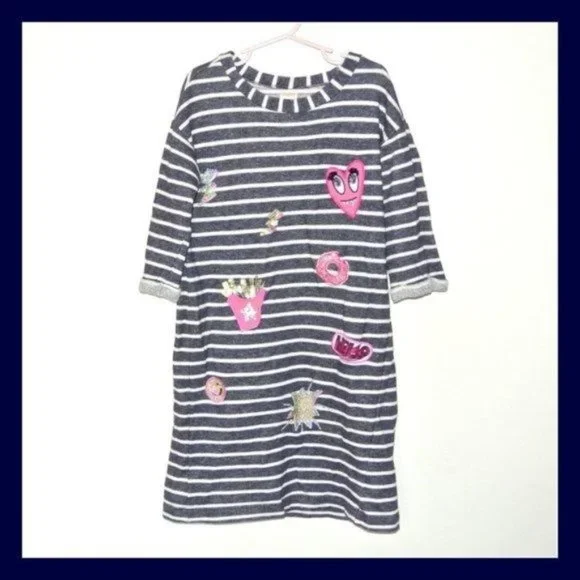 Gymboree Girls Dress Cosmic‎ Club Patch Dress 10