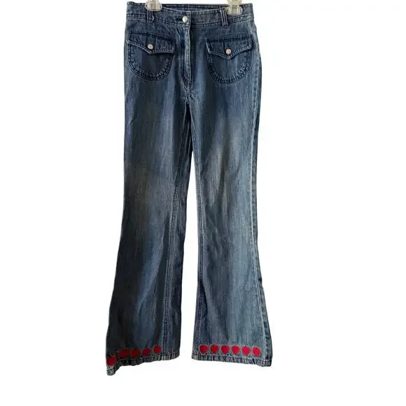 Y2k Gymboree Girls Jeans‎ with Hearts Size 12