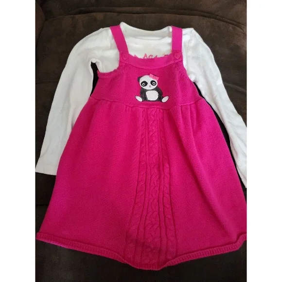 Gymboree‎ panda academy top size 5 jumper dress size 5t