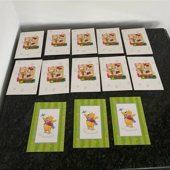 💎NEW💎 Disney Cards Lot Holiday Christmas Cards Lot of 11