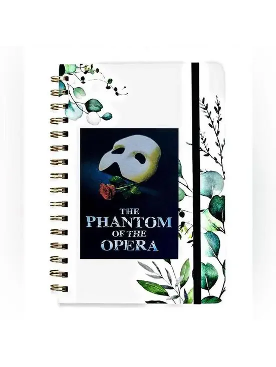 The‎ Phantom of the Opera Themed Spiral Bound Notebook with E