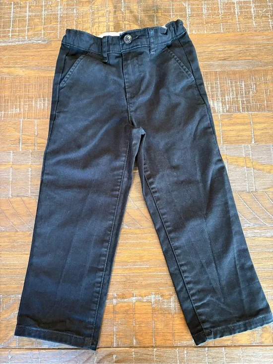 Black Boy’s Gymboree Straight-Leg Chino Pants, Size 4T