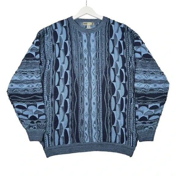 Vintage Y2K Boom X Knitwear Sweater - Men's XL - Coogi Style Cosby