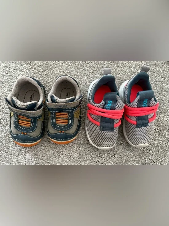 Stride Rite Sneakers (size 4 toddler boys)/Adidas Sneakers (size 5 toddler boys)