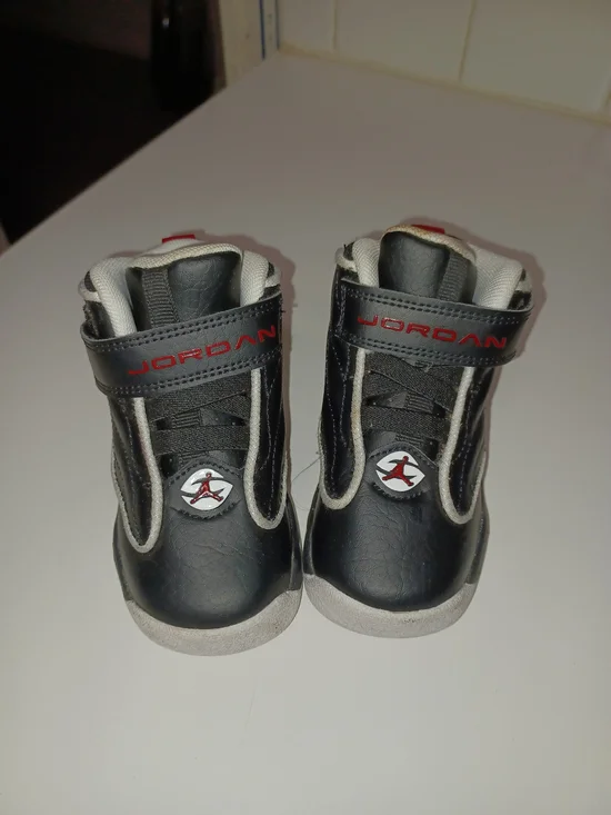 Jordan Kids' Black and Gray High-Top Sneakers