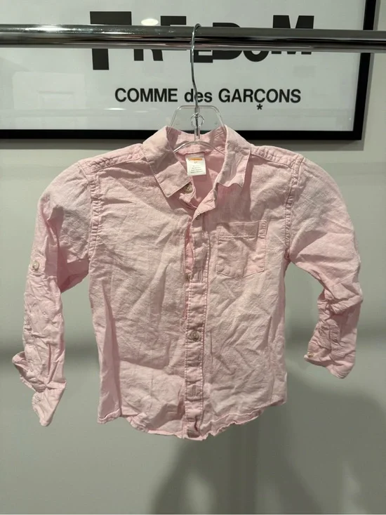 Gymboree Light Pink Button-Down Shirt for Kids