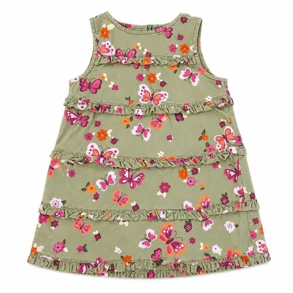 Gymboree Butterfly Girl Corduroy Jumper Dress 2T Fall Jumper