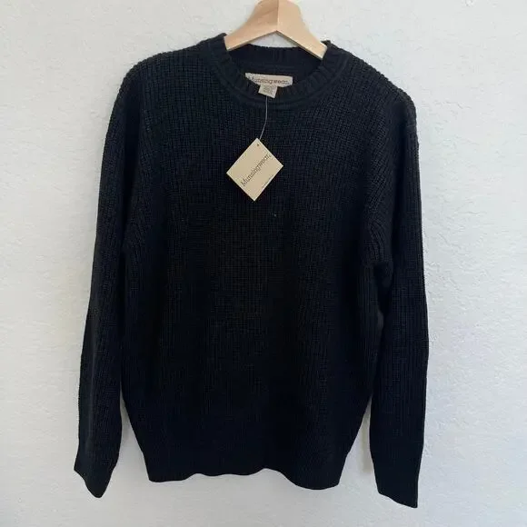 Munsingwear Men’s Crewneck Knit Sweater Charcoal Gray Size S NWT