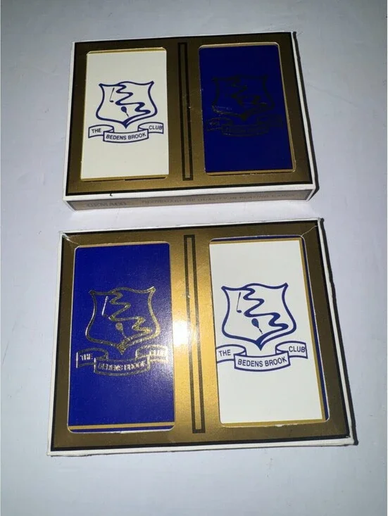 Vintage The Bedens Brooks Club Playing Cards Gemaco Bridge One Sealed One Open