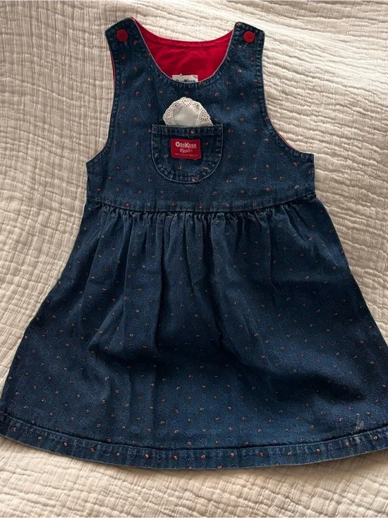 Oshkosh B’Gosh Vintage Denim Dress little girl size 6