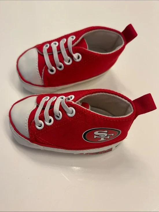 Baby Fanatic San Francisco 49ers Canvas Baby Sneakers