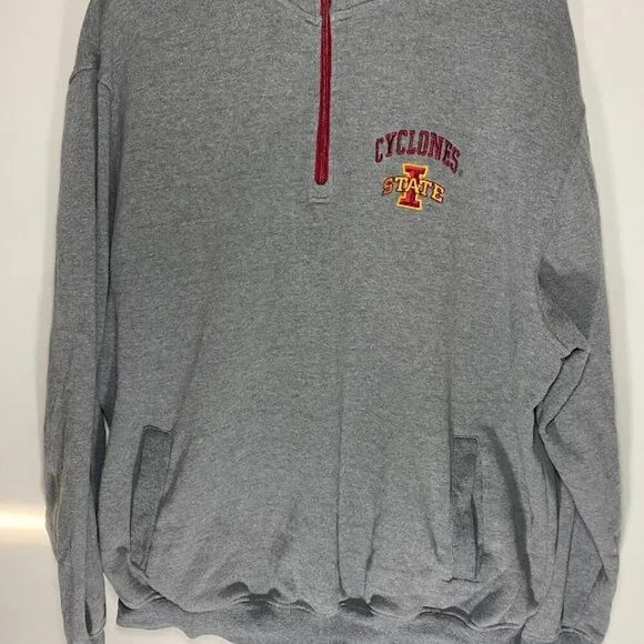 Colosseum Iowa State Cyclones Half Zip Pullover Sweater