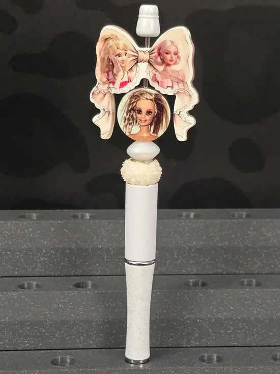 Barbie Acrylic Novelty Spinner Pen