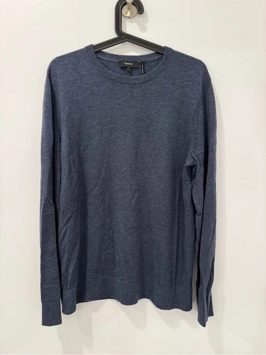 Theory Men's Crewneck Sweater - Navy Blue