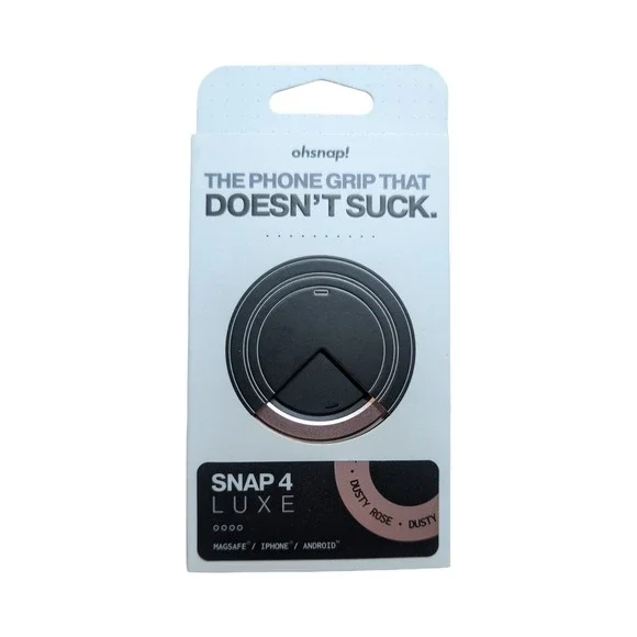 Gg1-O OhSnap Magnetic UltraThin Grip &‎ Stand Magsafe Charge-thru Dusty Rose
