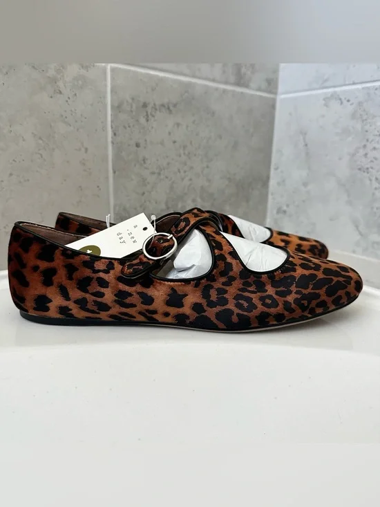 A New Day Women’s Leopard Print Mary Jane Flats Size 11