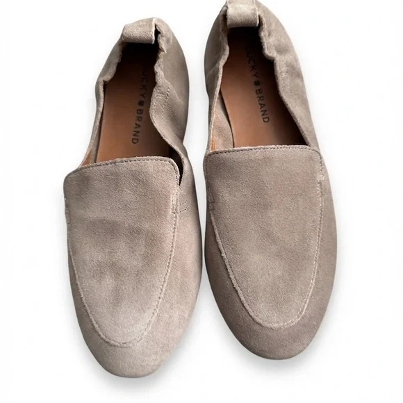 Lucky Brand Tan Suede Slip-On Loafers - New!