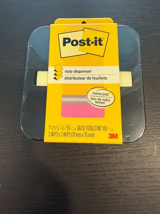 Brand new, factory-sealed 3M Post-it Pop-up Note Dispenser combo pack! Perfect a