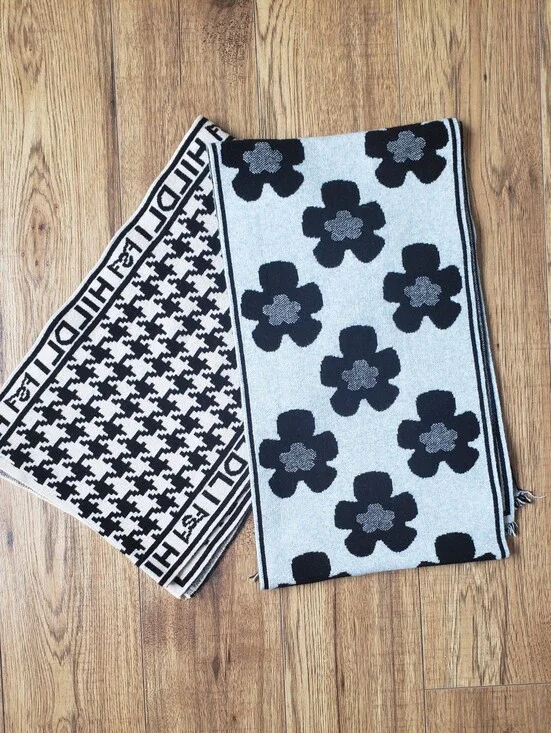 HILDLI set Of 2 Soft Wool Like Scarfs 71
