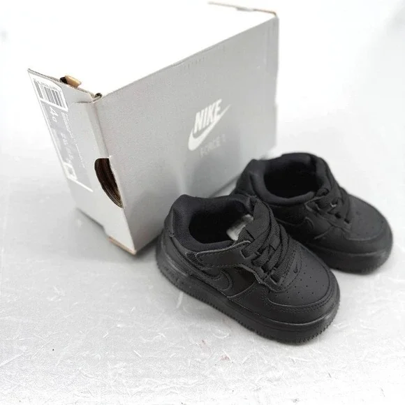 Nike Force 1 Low EasyOn‎ TD Toddler Sneakers Black FN0236-001 Size 4C