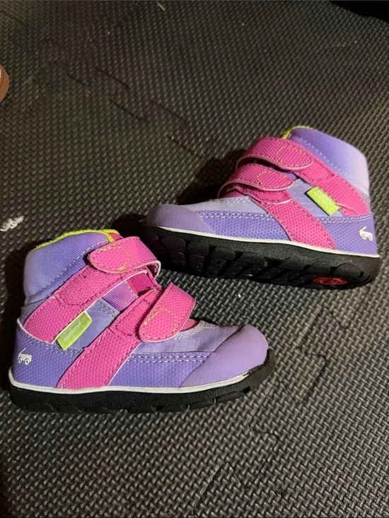 See Kai Run Purple and Pink Velcro boots
