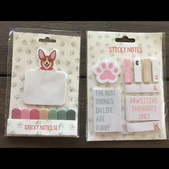 Dog Sticky Notes Gift Bundle‎ New