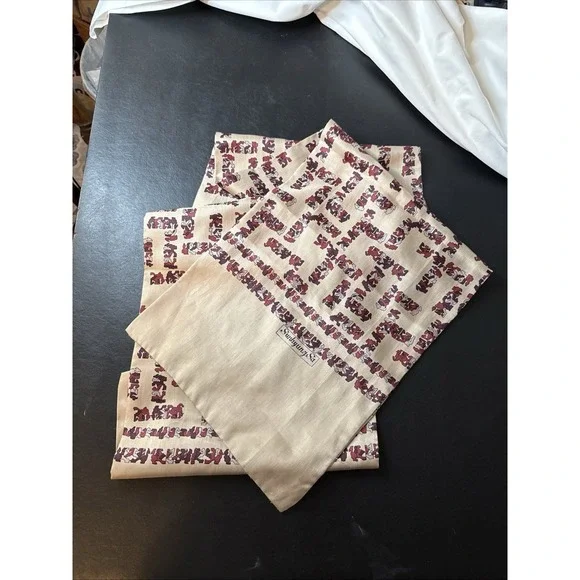 Vintage Sunkyung Sa silk scarf with a baroque animal print. 10