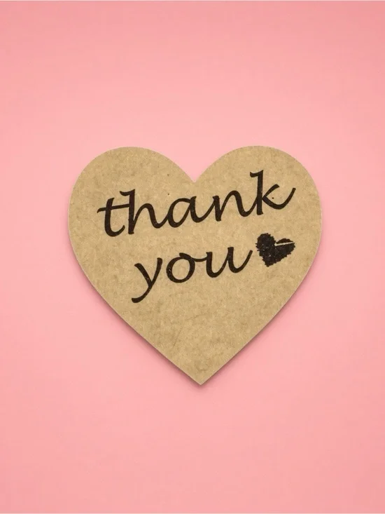 40 Thank You Stickers!