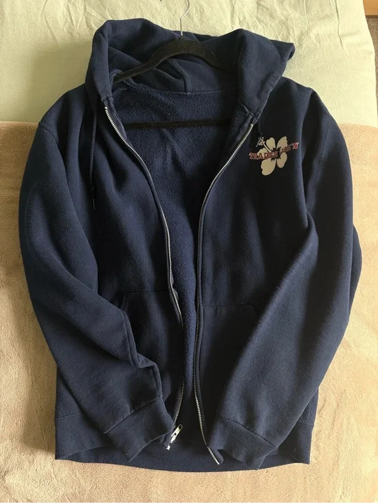 Blue Trader Joe’s zip up sweatshirt🌺