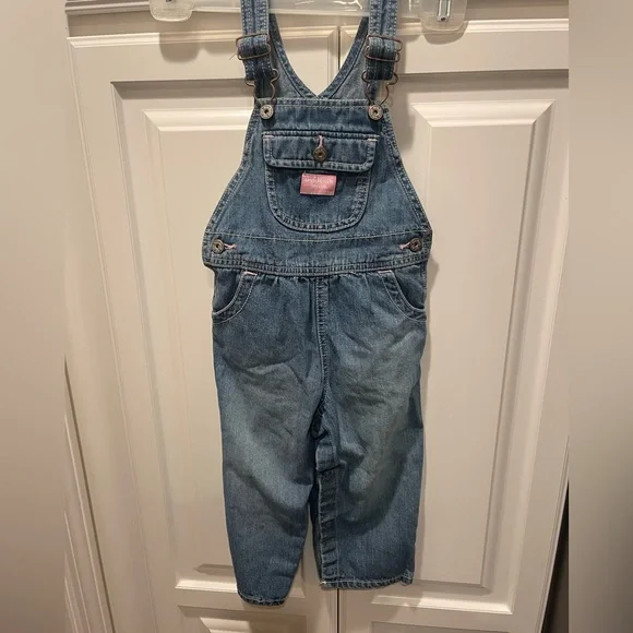 Oshkosh b’gosh infant toddler girl jean overalls 24 months‎