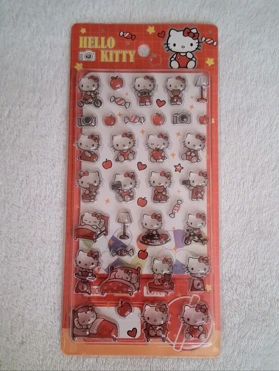 Hk Hello Kitty 3D Puffy Pvc Srickers