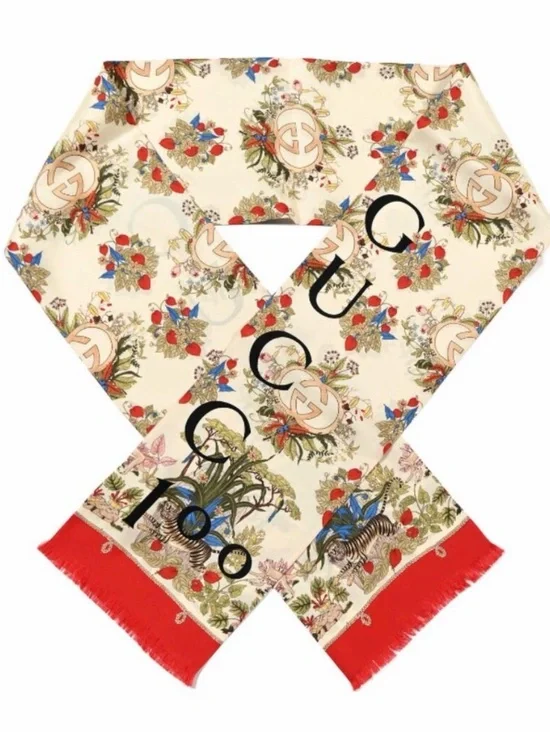 Gucci 100th Anniversary Silk Scarf