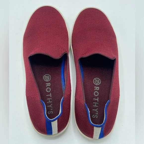 Rothy’s Womens Maroon Red Burgundy Slip-on W9