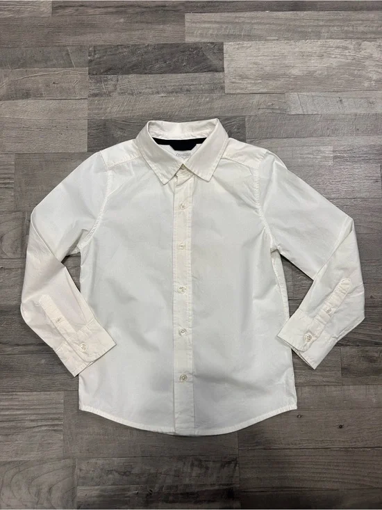 Oshkosh B'gosh White Long Sleeve Button-Down Shirt 6