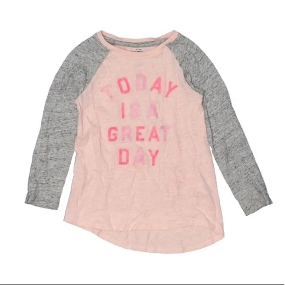 OshKosh B’Gosh Great Day Long Sleeve T-shirt 4T pink casual tee pink