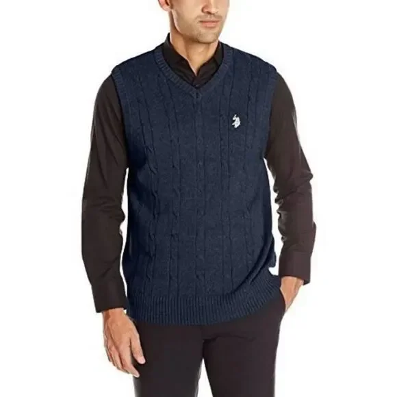 ✨U.S. Polo Assn. Men's Sweater Black Sz 2X Vest✨