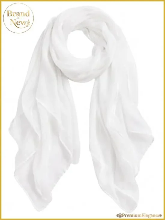 Sheer Lightweight Wrap Shawl Scarf 100% Polyester 71x31 Women's
