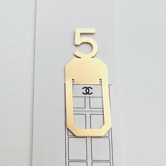 New CHANEL Gold Number 5 Wall Art