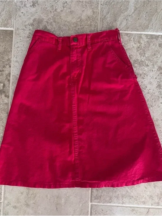 VTG Oshkosh Cherry Red A-Line Girls' Skirt, Size 5