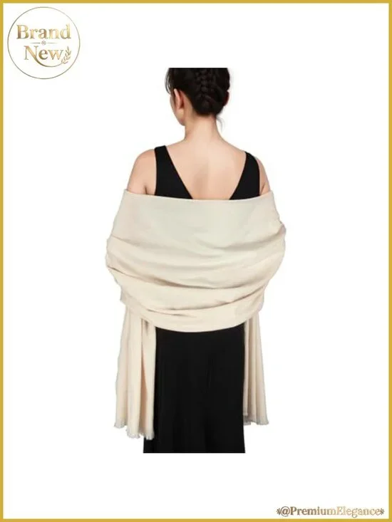 Pashmina Shawl Wrap for Women Evening Dresses Wedding Soft Wool Blend Oversized