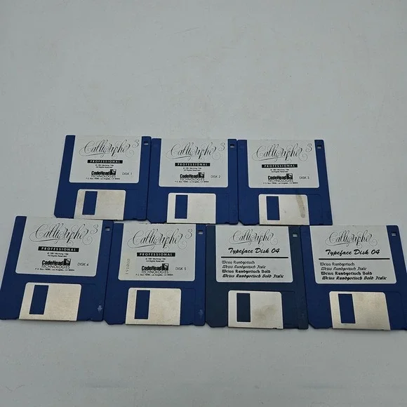 Calligrapher Professional Vintage Computer Software 7 Disks‎